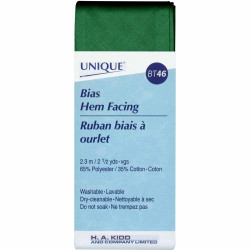 2059635 UNIQUE Hem Facing 50mm x 2.3m - Hunter Green